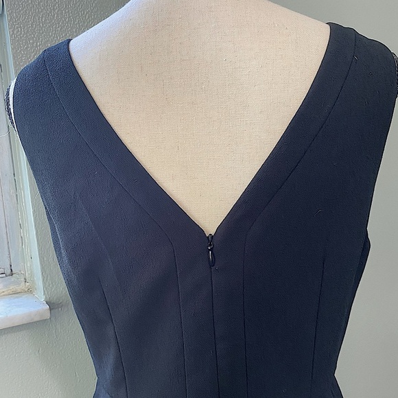 💻 ✨3for$15✨ LOFT outlet Little Black Dress, Midi size 8 - Picture 8 of 10